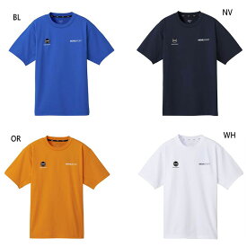 デサント メンズ レディース S.F.TECH タフ バックロゴ ショートスリーブシャツ 半袖Tシャツ トップス ムーブスポーツMOVESPORT ホワイト 白 ネイビー ブルー 青 オレンジ 送料無料 DESCENTE DMMXJA54