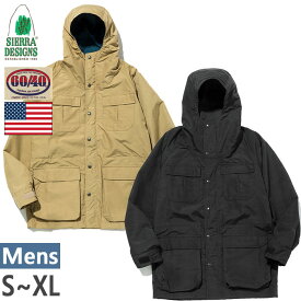 シエラデザイン メンズ ロクヨン マウンテンパーカー 60/40 MOUNTAIN PARKA アウトドアウェア アウター ジャケット カジュアル 撥水 ブラック 黒 ブラウン 茶色 送料無料 SIERRA DESIGNS 7910