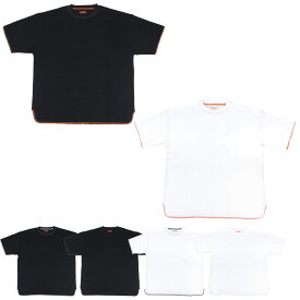 ユニバーサルオーバーオール メンズ レディース サーマルルーズフィット 半袖 Tシャツ トップス ホワイト 白 ブラック 黒 送料無料 UNIVERSAL OVERALL UVOP-006