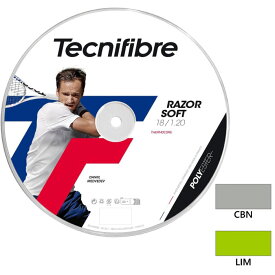 長さ200m テクニファイバー メンズ レディース レーザーソフト RAZOR SOFT テニス用品 ガット ストリング 硬式テニス ブラック 黒 グリーン 緑 送料無料 tecnifibre 04RRAS120 04RRAS125 04RRAS130