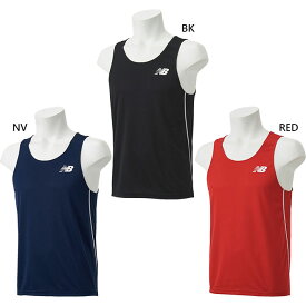 ニューバランス メンズ レーシングシャツ タンクトップ ジョギング マラソン ランニング ウェア トップス 陸上競技 ブラック 黒 ネイビー レッド 赤 送料無料 New Balance JMTR9052