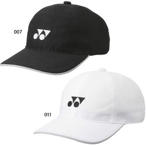 ヨネックス ジュニア キッズ メッシュキャップ テニス用品 帽子 トレーニング ホワイト 白 ブラック 黒 送料無料 YONEX 40106J