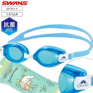 3歳-8歳向け スワンズ ジュニア キッズ サンリオ シナモロール スイミングゴーグル 水泳 キャラクターパ…
