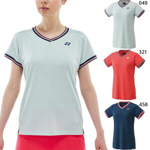 ヨネックス レディース ウィメンズゲームシャツ テニス バドミントンウェア トップス 半袖 吸汗速乾 UVカット 日本バドミントン協会審査合格品 ブルー レッド 青 赤 送料無料 YONEX 20779