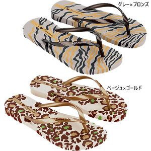 �C�p�l�} ���f�B�[�X �A�j�}���v�����g ANIMAL PRINT III �r�[�`�T���_�� �V���[�Y �J�W���A�� �O���[ �x�[�W�� �D�F �������� Ipanema SP83468087 SP83468958
