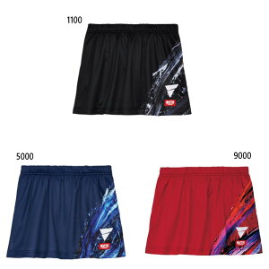 ビクタス レディース ゲームスカート V-OSK433 JTTA公認 卓球ウェア ボトムス グレー ブルー レッド 青 赤 灰色 送料無料 VICTAS 522408