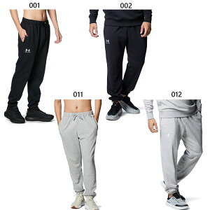 アンダーアーマー メンズ UAエッセンシャルテリー ジョガーパンツ フィットネス トレーニングウェア ボトムス ロングパンツ ブラック 黒 グレー 灰色 送料無料 UNDER ARMOUR 1384822