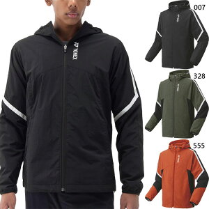 ヨネックス メンズ レディース ユニ裏地付ウィンドウォーマーパーカー テニス バドミントンウェア トップス 長袖 ブラック 黒 ブラウン カーキ 茶色 送料無料 YONEX 70098