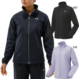 ヨネックス レディース 裏地付ウィンドウォーマーシャツ テニス バドミントンウェア トップス 長袖 ブラック 黒 パープル 紫 送料無料 YONEX 78076