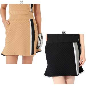 フィラ ゴルフ レディース ニットスカート ゴルフウェア ボトムス ブラック 黒 ベージュ 送料無料 FILA GOLF 793340