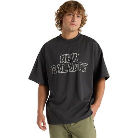 全3色 ニューバランス メンズ オーバーサイズズドショートスリーブTシャツ 半袖Tシャツ トップス 吸汗速乾 ホワイト 白 ブラック 黒 ベージュ 送料無料 New Balance AMT51509