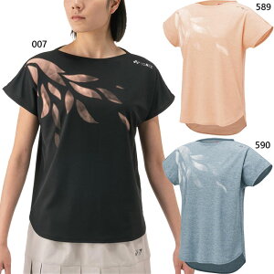 ヨネックス レディース ドライTシャツ テニス バドミントンウェア トップス 半袖 吸汗速乾 ブラック 黒 ブルー 青 ピンク 送料無料 YONEX 16811
