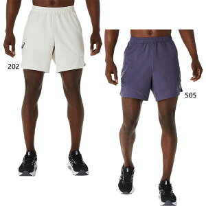 アシックス メンズ 7インチショーツ テニス バドミントンウェア ボトムス ブルー 青 送料無料 asics 2041A333