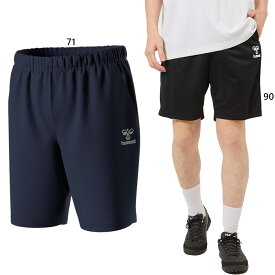 ヒュンメル メンズ レディース ニットハーフパンツ フィットネス トレーニングウェア ボトムス ショートパンツ ブラック 黒 ネイビー 送料無料 hummel HAP2143P