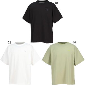 プーマ メンズ レディース サマー SUMMER SS バックメッシュ Tシャツ フィットネス トレーニングウェア トップス 半袖Tシャツ ホワイト 白 ブラック 黒 グリーン 緑 送料無料 PUMA 686874