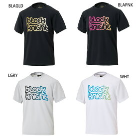 ブラックナイト メンズ レディース ジュニア ドライTシャツ テニス バドミントンウェア トップス 半袖 吸汗速乾 UVカット ホワイト 白 ブラック 黒 グレー 灰色 送料無料 blackknight T-5101U