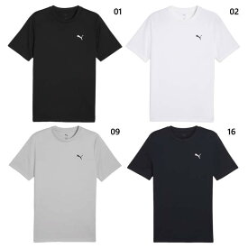プーマ メンズ ESS スモール プーマロゴ ポリ Tシャツ フィットネス トレーニングウェア トップス 半袖Tシャツ カジュアル ホワイト 白 ブラック 黒 グレー ネイビー 灰色 送料無料 PUMA 687561