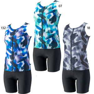 フットマーク レディース 長持ちする水着セパレーツ スイムウエア スイミング 水泳 フィットネス水着 グレー グリーン パープル 灰色 緑 紫 送料無料 FOOTMARK 250068