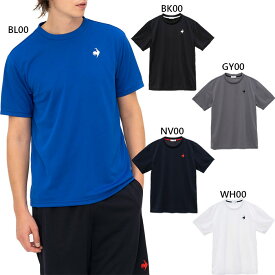 ルコックスポルティフ メンズ エコペットショートスリーブシャツ フィットネス トレーニングウェア トップス 半袖Tシャツ ホワイト 白 ブラック 黒 グレー ネイビー ブルー 青 灰色 送料無料 le coq sportif LT5SHTZ1M
