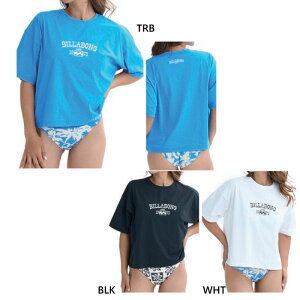 ビラボン レディース Tシャツ ラッシュガード MORFY SS TEE RASH カジュアル水着 ラッシュガード 日焼け対策 紫外線対策 マリンスポーツ 海水浴 プール ホワイト 白 ブラック 黒 ブルー 青 送料無