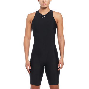 ナイキ レディース ロングソリッドハイネックレッグスーツ スイムウエア スイミング 水泳 フィットネス水着 オールインワン スクール水着 ブラック 黒 ネイビー 送料無料 NIKE NESSE197