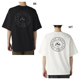 ラスティ メンズ 水陸両用 バックサークルロゴ 半袖Tシャツ トップス カジュアルウェア ホワイト 白 ブラック 黒 送料無料 RUSTY 915520