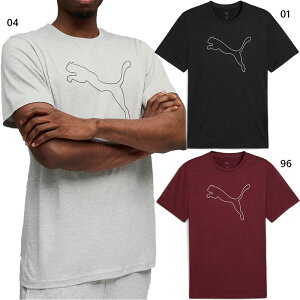v[} Y GbZV TAD ESSENTIAL HEATHER LOGO TVc tBbglX g[jOEFA gbvX TVc ubN  O[ DF  PUMA 527343