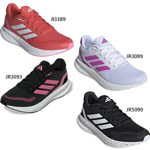 アディダス レディース ランファルコン RUNFALCON 5 W ランニングシューズ ジョギング マラソン スニーカー シューズ 紐靴 ホワイト 白 ブラック 黒 送料無料 adidas JI3389 JR3089 JR3093 JR5090