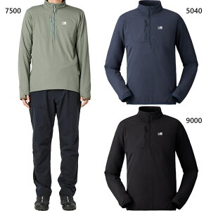 �J���}�[ �����Y �I�N�^ �T�[�}�� �n�[�t �W�b�v octa thermal half-zip �A�E�g�h�A�E�F�A �g�b�v�X �y�� ���� �ۉ� �~�h���[ �u���b�N �� �O���[ �l�C�r�[ �D�F �������� karrimor 101596