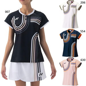 ヨネックス レディース ゲームシャツ テニス バドミントンウェア トップス 半袖 ブラック 黒 ネイビー ピンク 送料無料 YONEX 20854