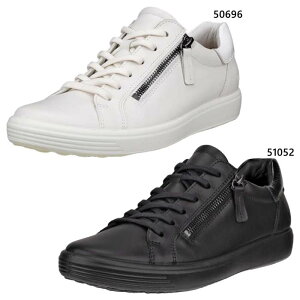 �G�R�[ ���f�B�[�X �\�t�g �T�C�h�W�b�v soft 7 side zip �X�j�[�J�[ �V���[�Y �R�C ���[�J�b�g �J�W���A�� ���U�[ �z���C�g �� �u���b�N �� �������� ecco 490553
