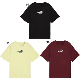 プーマ レディース ESS NATURE 2.0 リラックスド Tシャツ フィットネス トレーニングウェア トップス 半袖Tシャツ ブラック 黒 送料無料 PUMA 690998