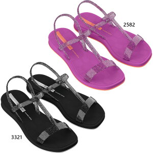 �C�p�l�} �W���j�A �L�b�Y �K�[���Y �O���[ �g�����f�B GLOW TRENDY SAND KIDS �T���_�� �V���[�Y �u���b�N �� �p�[�v�� �� �������� Ipanema SP27424321 SP27424582