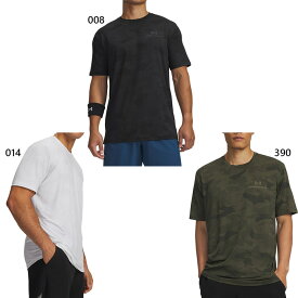アンダーアーマー メンズ UAバニッシュ エナジー プリント ショートスリーブ Tシャツ フィットネス トレーニングウェア トップス 半袖 ブラック 黒 グレー カーキ 灰色 送料無料 UNDER ARMOUR 6009761