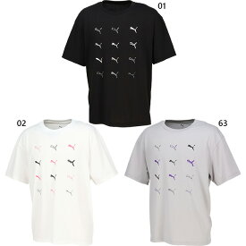 プーマ メンズ エッセンシャルズ エレべーテッド ESS ELEVATED COOL スケッチ キャット Tシャツ フィットネス トレーニングウェア トップス 半袖 ホワイト 白 ブラック 黒 グレー 灰色 送料無料 PUMA 693693
