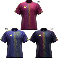 バタフライ メンズ レディース クレイエト・Tシャツ 卓球ウェア トップス 半袖 吸水速乾 ネイビー ブルー…