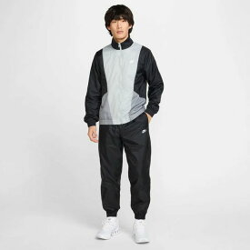 上下セット ナイキ メンズ ウーブン トラックスーツ フィットネス トレーニングウェア トップス 上着 アウター ボトムス セットアップ ブラック 黒 送料無料 NIKE HJ1986