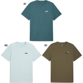 プーマ メンズ ESS 2 COLOR Small No. 1 Logo Tシャツ 半袖Tシャツ トップス カジュアルウェア グリーン 緑 送料無料 PUMA 687704