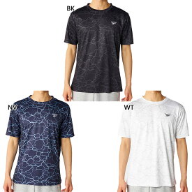リーボック メンズ 半袖UVアクアTシャツ 半袖Tシャツ トップス カジュアルウェア 水陸両用 海水浴 プール ホワイト 白 ブラック 黒 ネイビー 送料無料 Reebok 426762