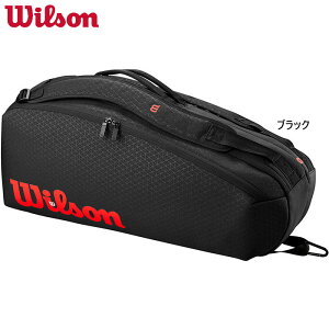 �y7�����{���ח\�񏤕i�z 6�{���� �E�C���\�� �����Y ���f�B�[�X �N���b�V�� V3 ���P�b�g�o�b�O CLASH V3 6PK RACQUET BAG �e�j�X�o�b�O �� �u���b�N �� �������� Wilson WR80381010
