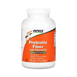 �v���o�C�I�e�B�N�X�t�@�C�o�[�iFibersol-2���܂ށj�@340g �T�v�������g ������n �t�@�C�o �v���o�C�I�e�B�N�X�@�ہi�C�k�����j�yNow Foods, Prebiotic Fiber with Fibersol-2 Powder, 12oz/340g�z