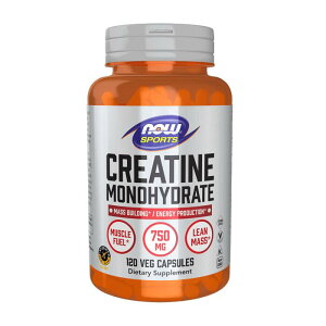 �N���A�`�� ���m�n�C�h���[�g �J�v�Z�� 750mg 120�� �i�E�t�[�Y�N���A�`�� �T�v�������g �yNow Creatine Monohydrate�z