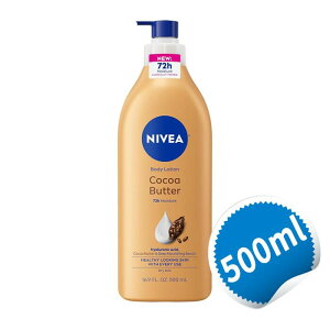�j�x�A �R�R�A�o�^�[ �{�f�B���[�V���� �������p �q�A�������_�z�� 500mL �o�j���̍���] �yNIVEA Cocoa Butter Body Lotion for Dry Skin with Hyaluronic Acid 16.9 fl oz�z