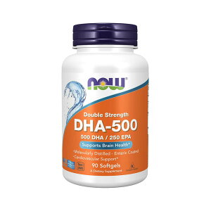 DHA - 500 90 EPA 250mg DHA500mg IK3 Tvg т݂yNowFoods Double Strangth DHA-500z