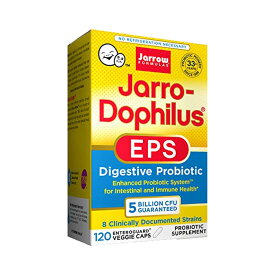 ジャロ- ドフィルス EPS プロバイオティクス ベジ カプセル 120個 50億 乳酸菌 お腹 お通じ 朝 【Jarrow Formulas EPS Digestive Probiotic】