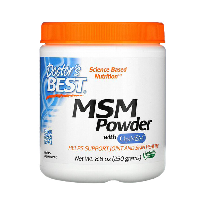 MSM パウダー ドクターズベスト 250ｇ ビタミン びたみん サプリ ジョイント 骨 【Doctor's Best MSM Powder with OptiMSM 8.8oz】