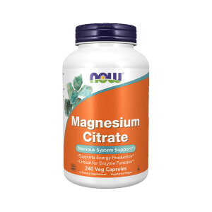 NG_ }OlVE 134mg 240 xWJvZ Tvg ~l }OlVEyNow Foods Magnesium Citrate 240 Veg Capsulesz