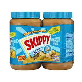 スキッピィ ナチュラルクリーミー ピーナッツバター 48OZ　2個セット スプレッド ツインパック 【 Skippy Creamy Peanut Butter, 2 pk./48 oz.】