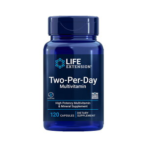 �c�[�p�[�f�C 120 �J�v�Z�� �}���`�r�^�~�� �T�v�������g �r�^�~�� �~�l�����@�yLifeExtension Two-Per-Day Capsules, 120 caps�z