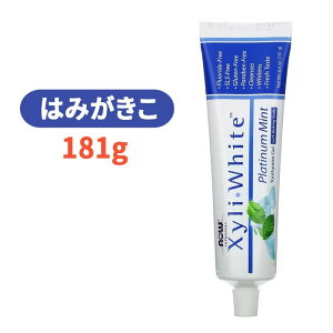 LVzCg WF v`i~g 181g i6.4IXjI[PA  zCgjO yNOW Foods Xyli-White Toothpaste Gel: Platinum Mint (6.4 oz)z